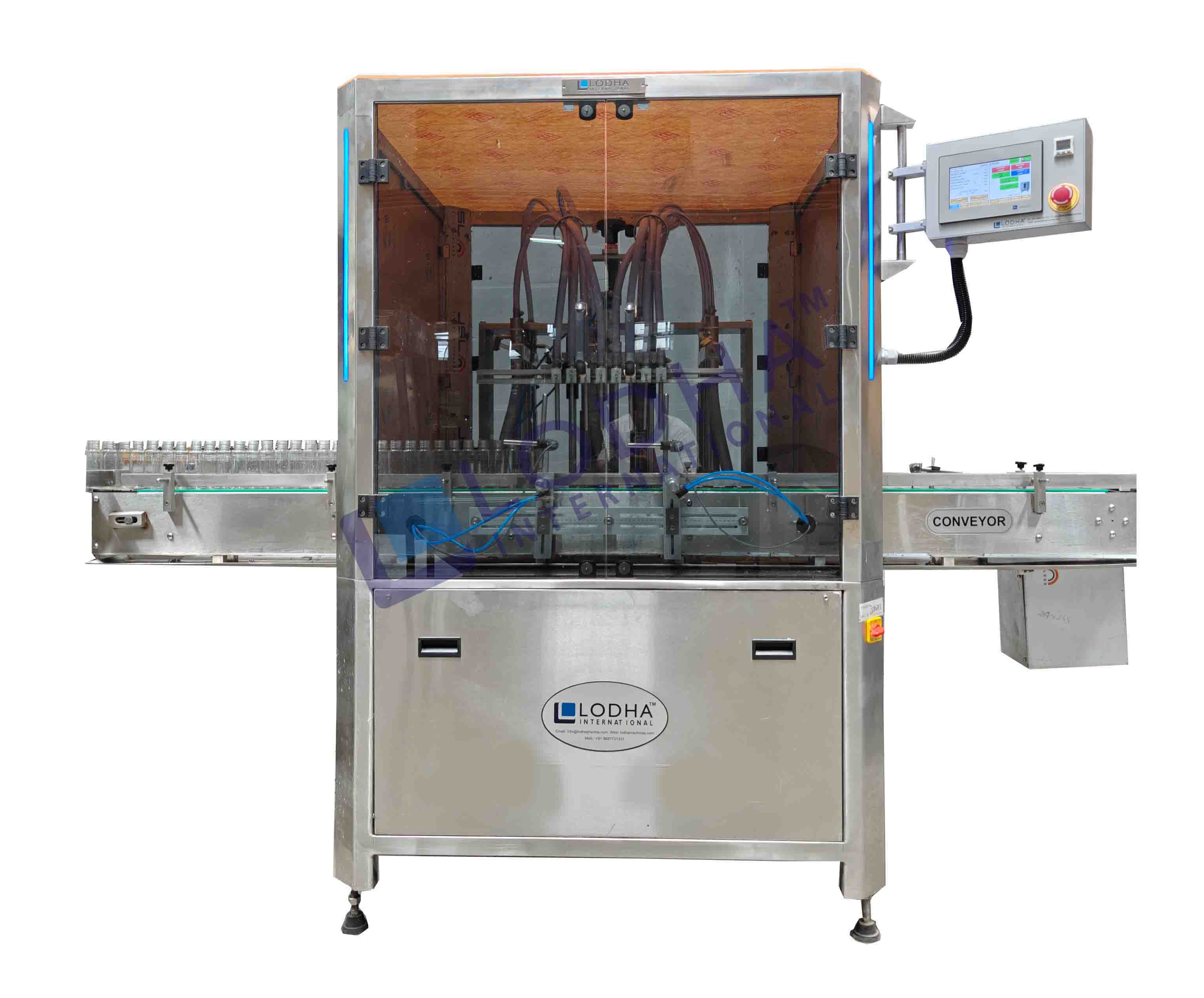Automatic Four Head Volumetric Liquid Filling Machine